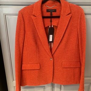 rag & bone Vibrant Orange Blazer size 14